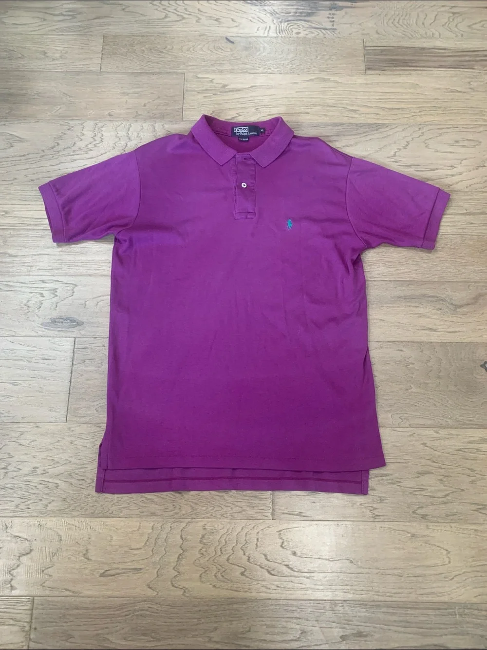 Vintage Ralph Lauren Purple Short-Sleeve Polo Size XL